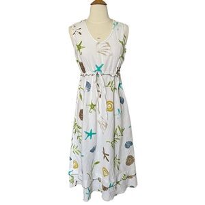 Vintage Produce Company Beachy Cotton Dress Summer sz M
